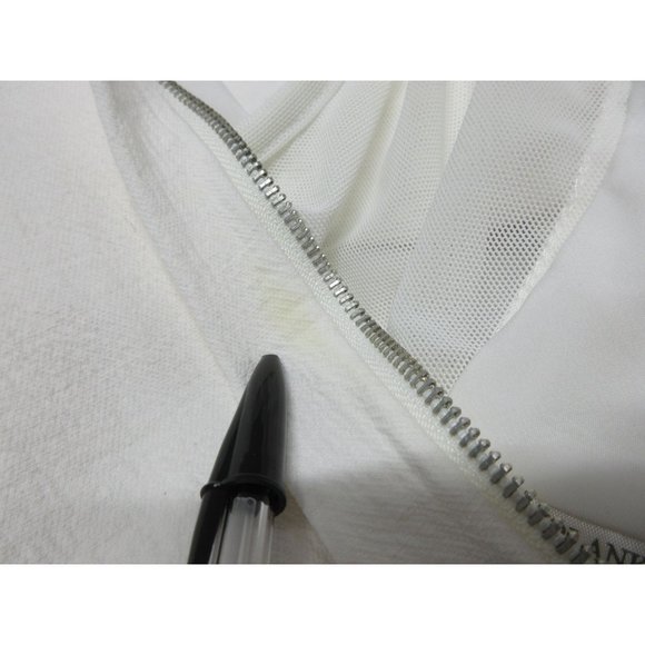 BlankNYC white collarless crop Motor City moto jacket - Picture 12 of 12